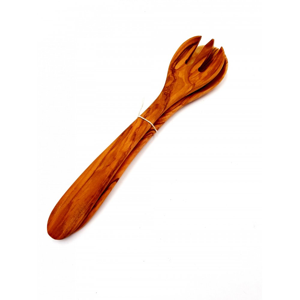 Set of Olive Spoon and Fork