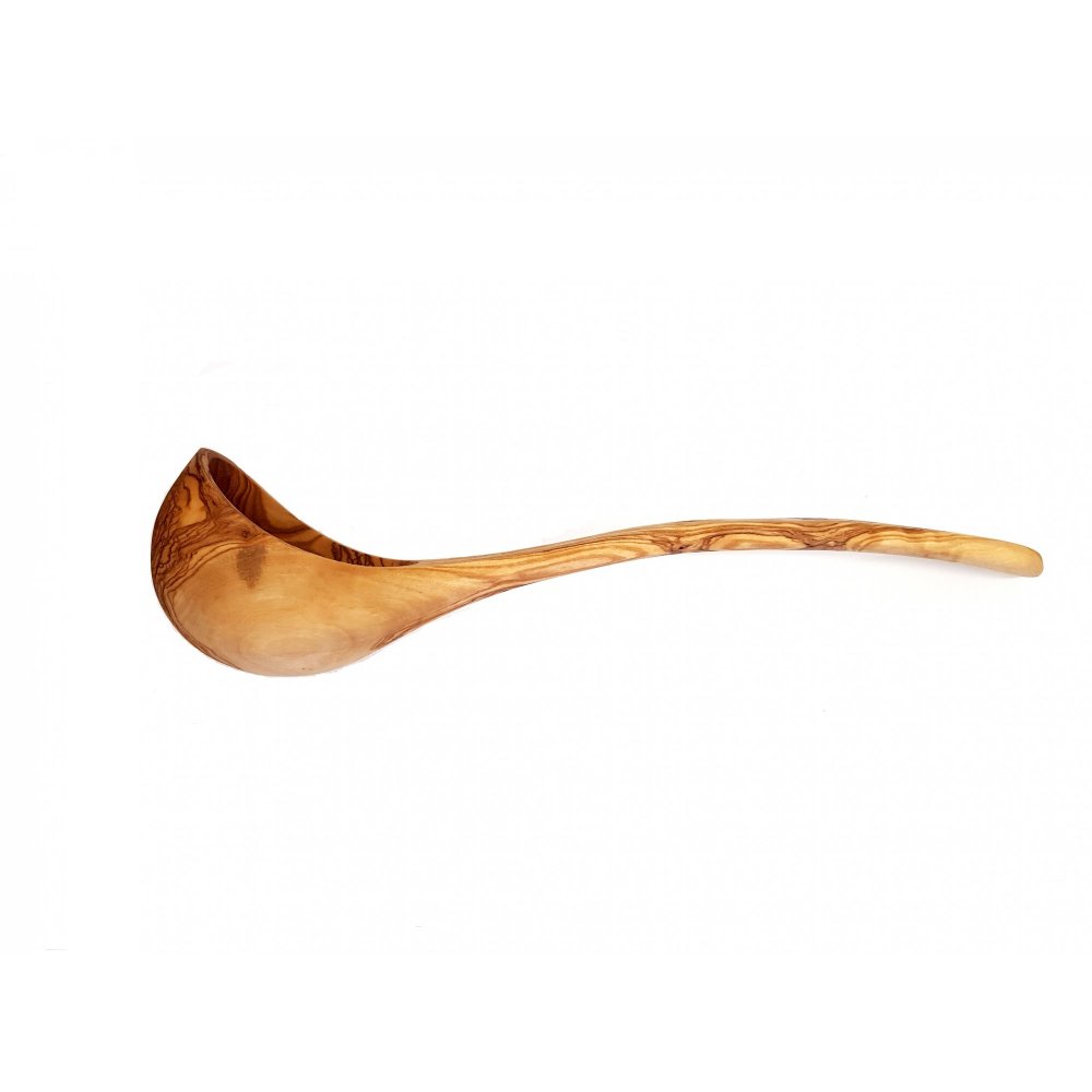 Wooden deep spoon made of olive wood 37 cm