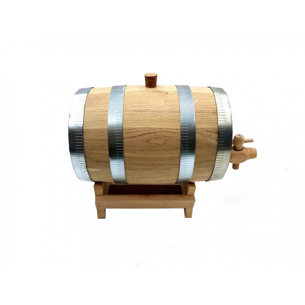  Wooden wine barrel - oak - 5lt