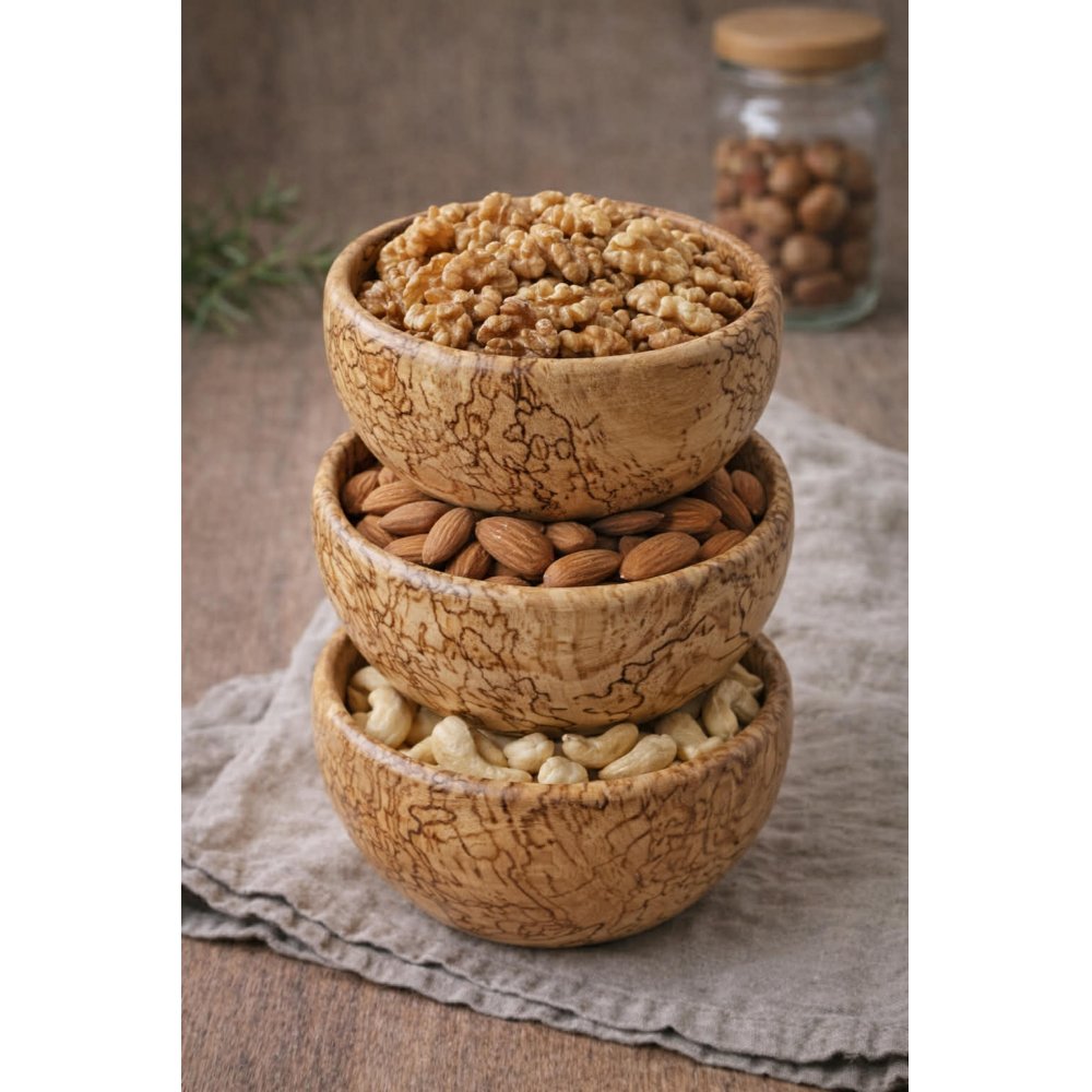 Ξύλινη σαλατιέρα - μπολ από ξύλο οξιάς 24cm