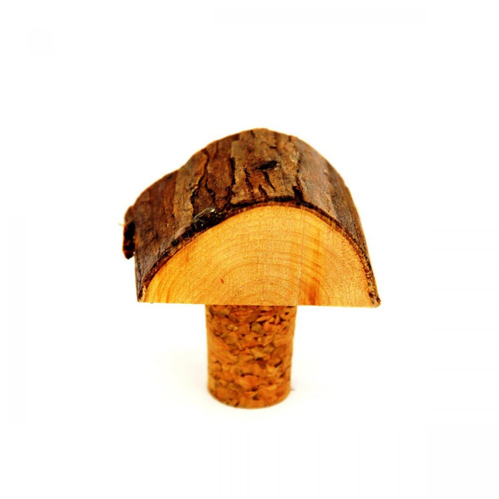  HALF LOG WINE BOTTLE STOPPER 