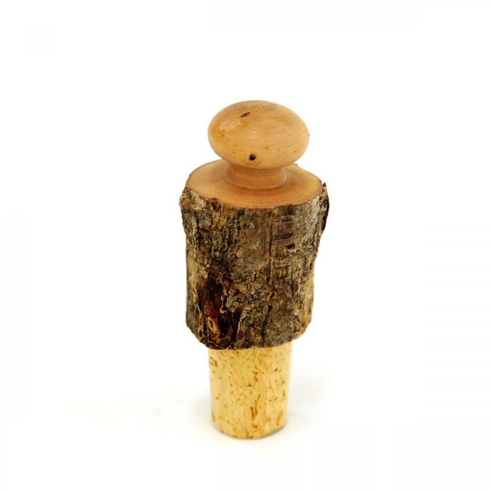 LOG WINE BOTTLE STOPPER 