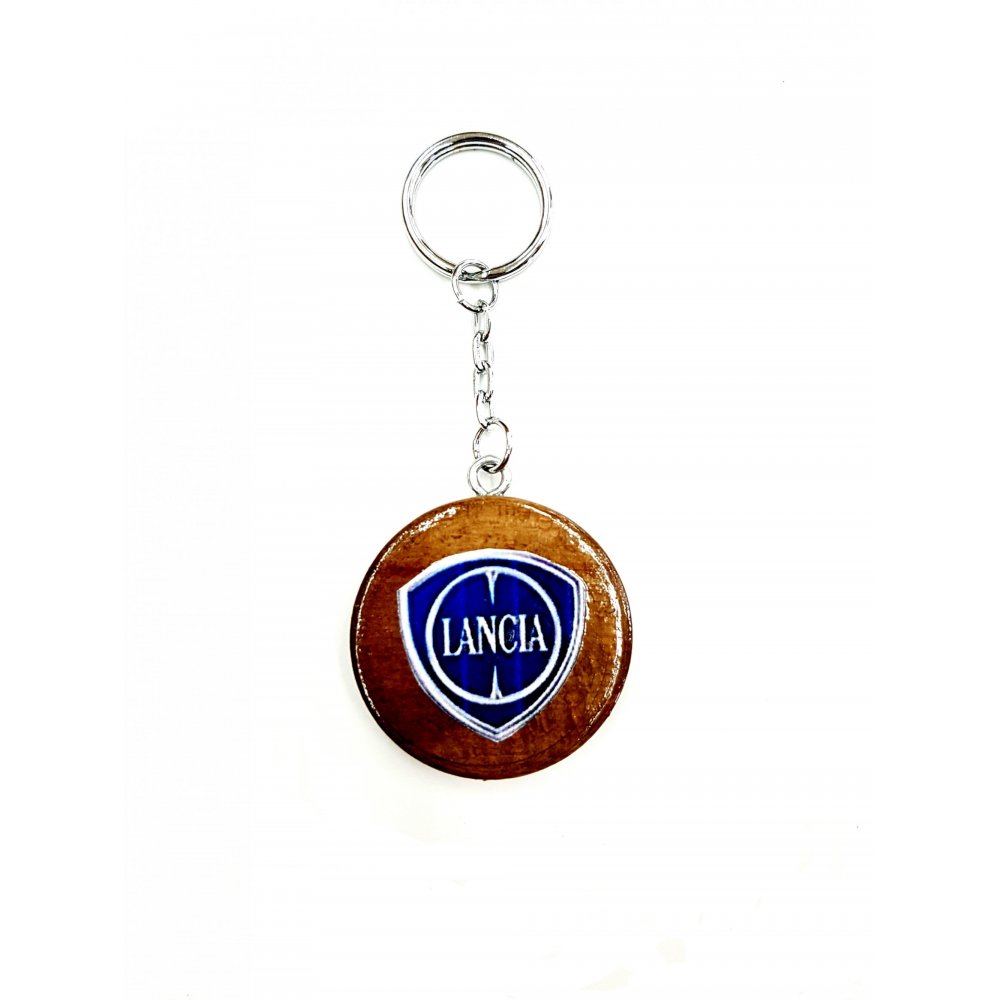 Lancia Wooden Key Ring