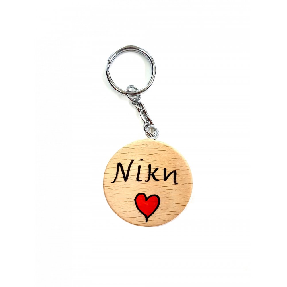 WOODEN KEY RING