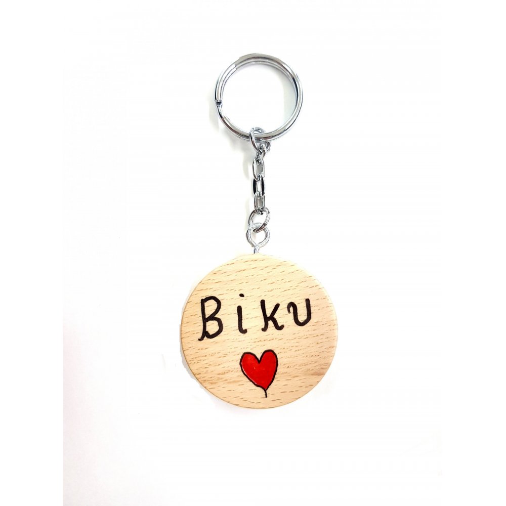 WOODEN KEY RING