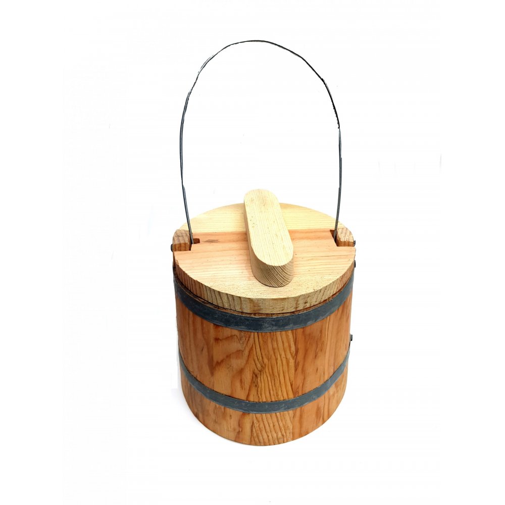 WOODEN CHURN 14.5cm