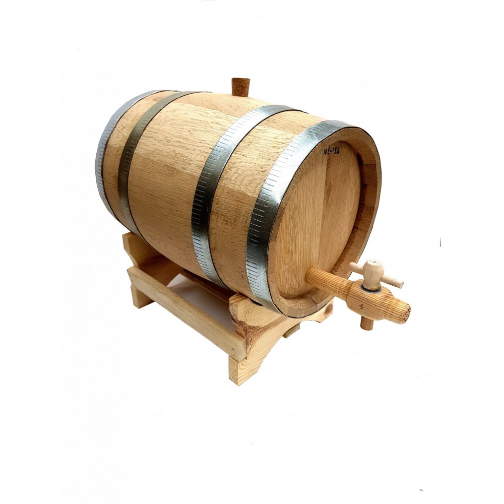 Oak Wooden Barrel For Wine- 10lt