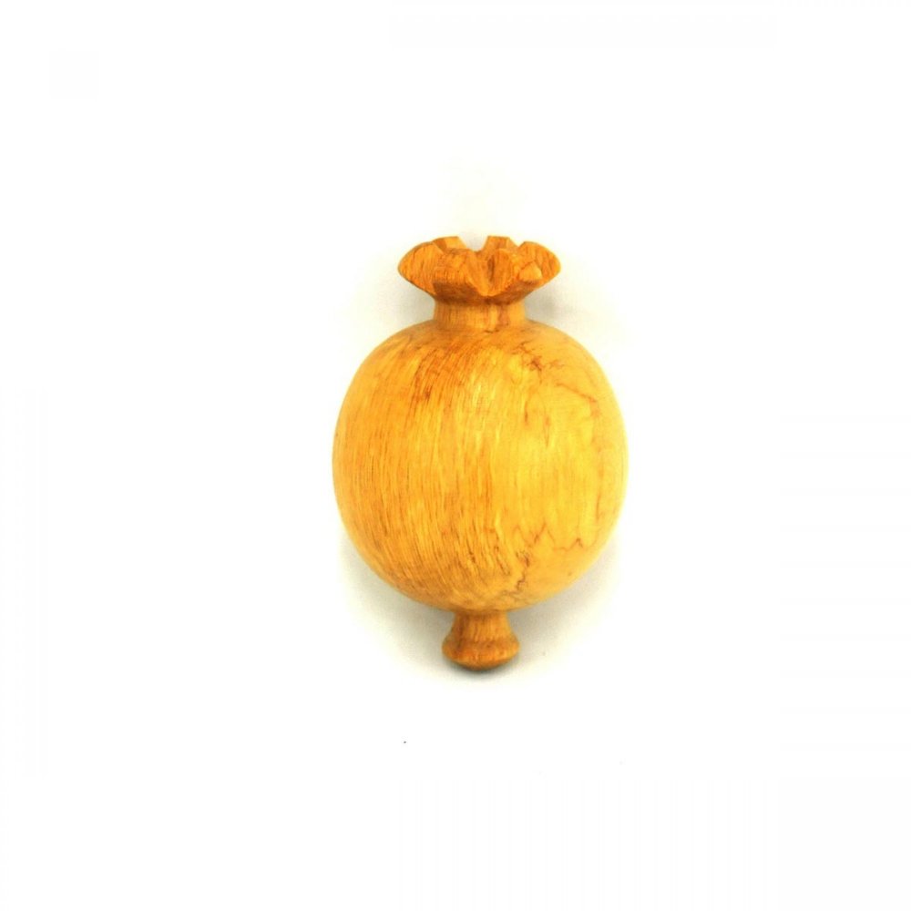 SMALL WOODEN FRUIT POMEGRANATE