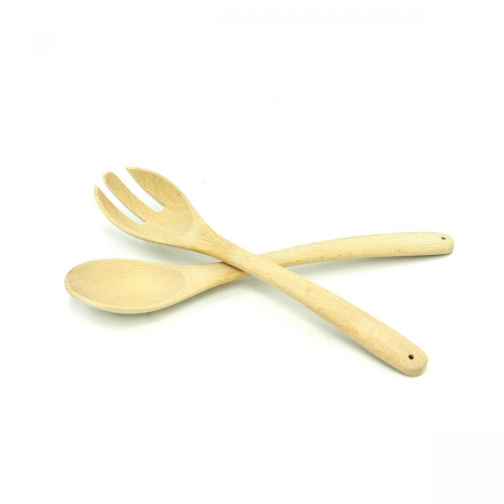 Beechwood Spoon-Fork Set