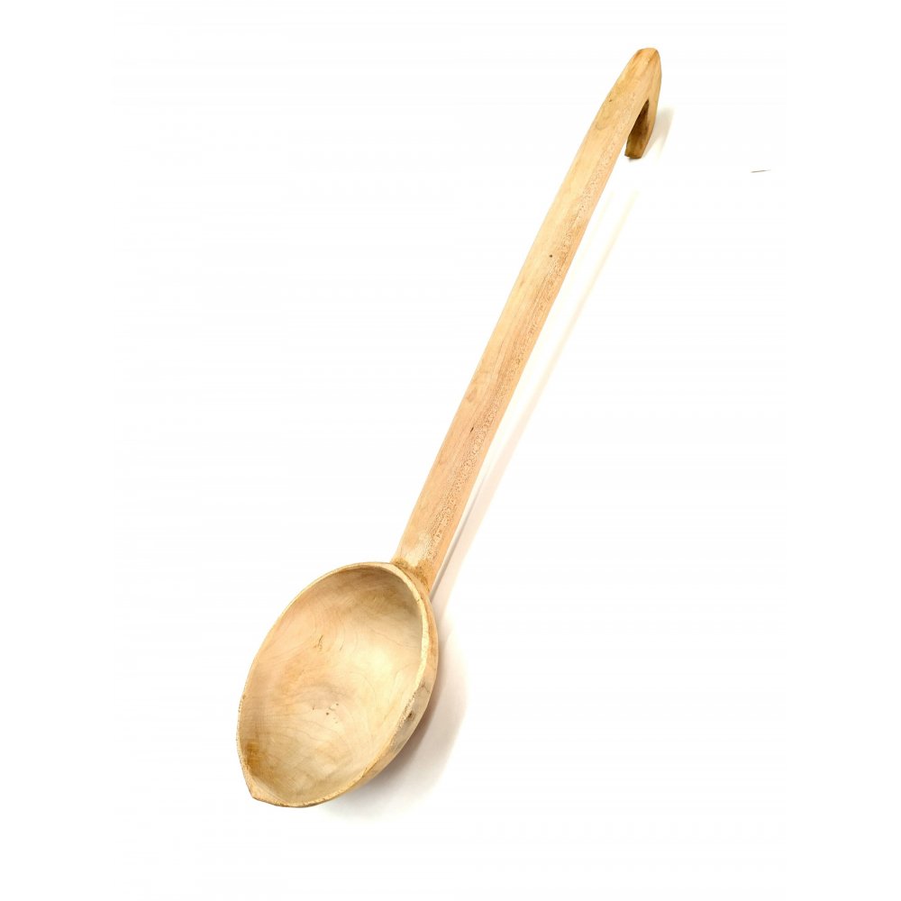Handcrafted wooden ladle