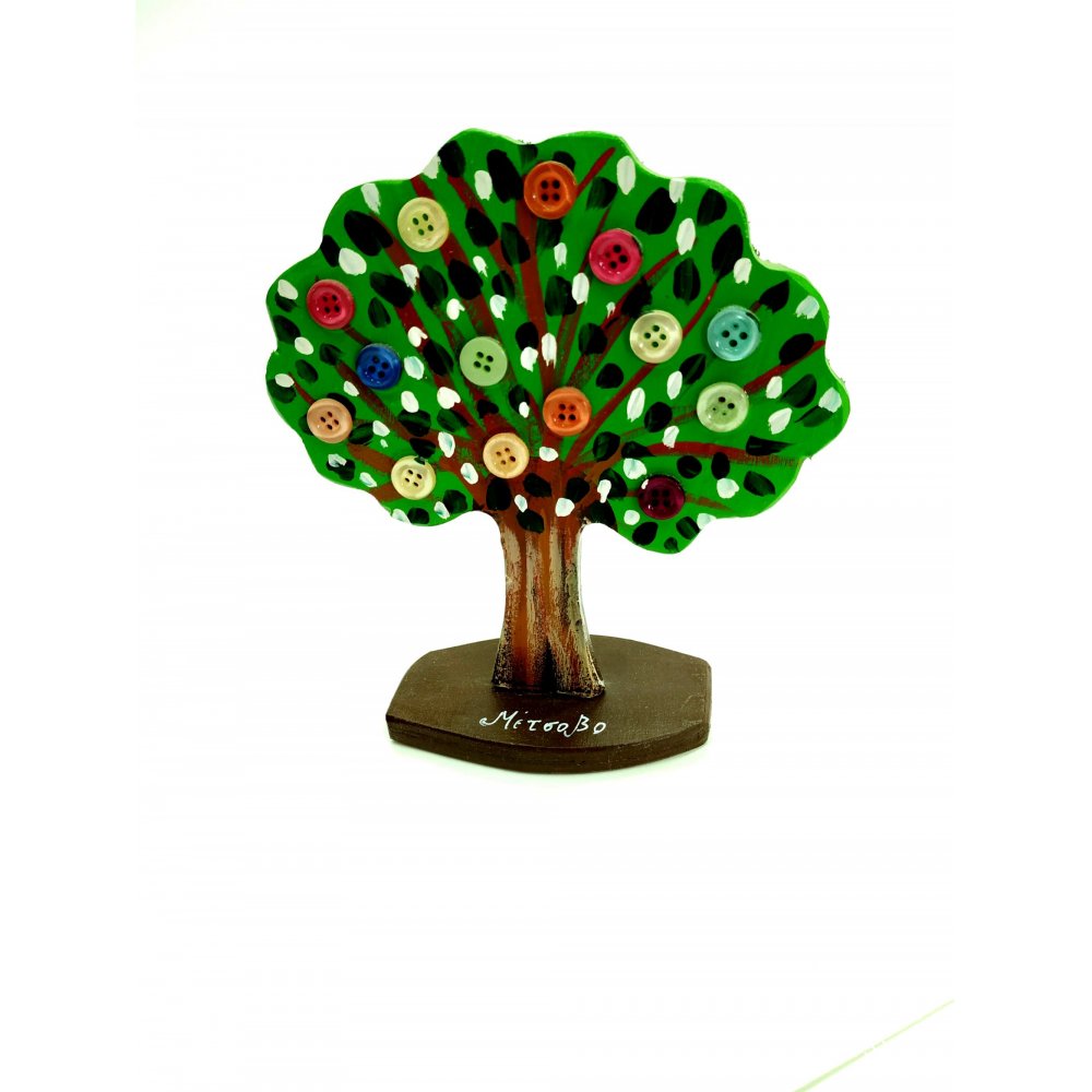 Hand-painted Wooden Tree