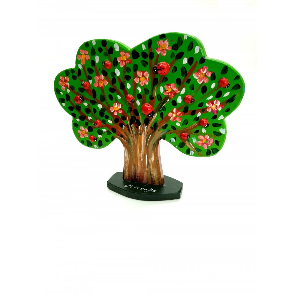 Hand-painted Wooden Tree