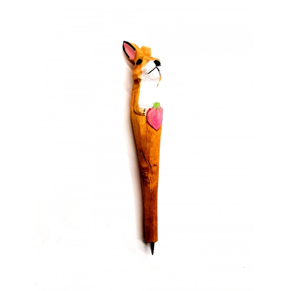 wooden pen bunny