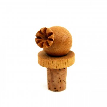 Wooden Art LEANING POMEGRANATE STOPPER