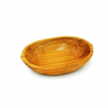 Wooden Art Large Oval Bread Server