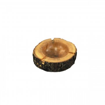 Wooden Art Holly Oak Log Ashtray 