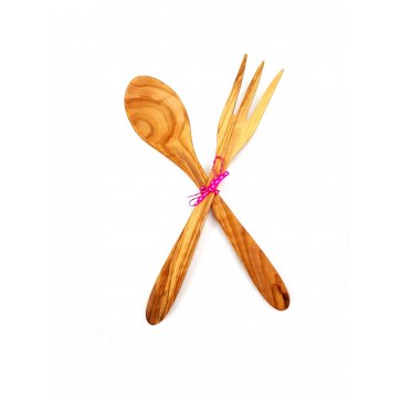 Wooden Art Spoon olive set 25cm