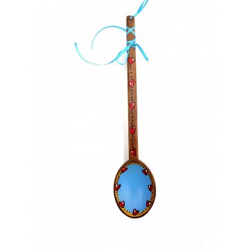 Wooden Art Wooden Spoon with Drawing