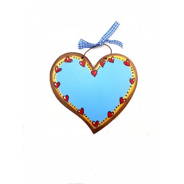 Wooden Art Medium-sized Hand-painted Wooden Heart