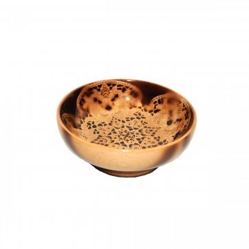 Wooden Art LOW FRUIT BOWL