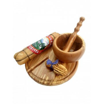 Wooden Art GIFT BOX (Μετσοβόνε-Γουδί-Λεμονοστίφτης-Ελιόξυλο-Ξύλο Κοπής)