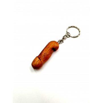 Wooden Art Phallus Keyring