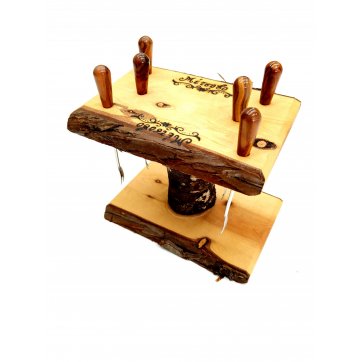 Wooden Art Handled Picks Holder