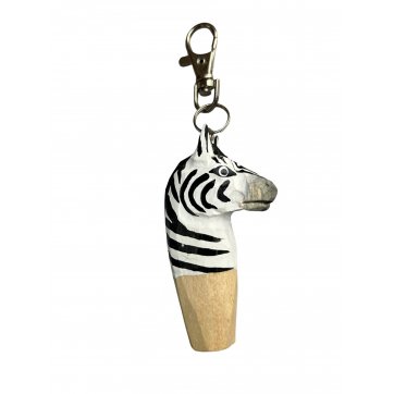 Wooden Art Ξύλινο Μπρελόκ με Ζωάκι – Ζέβρα