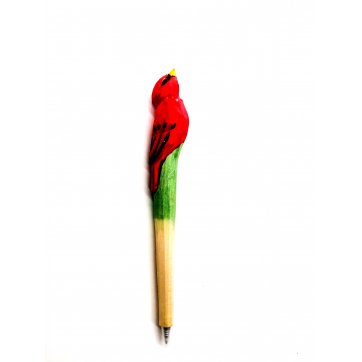 Wooden Art wooden sparrow pen (red)