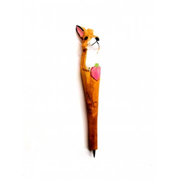 Wooden Art wooden pen bunny