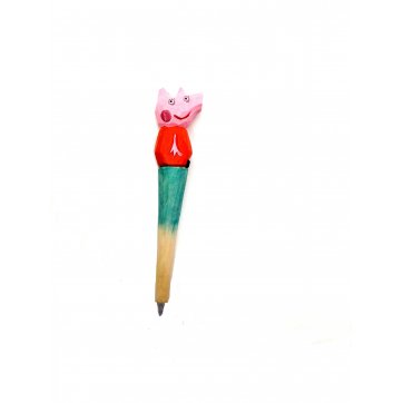 Wooden Art  wooden pen peppa pig 
