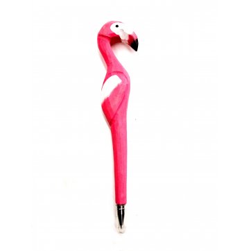 Wooden Art  wooden flamingo pen