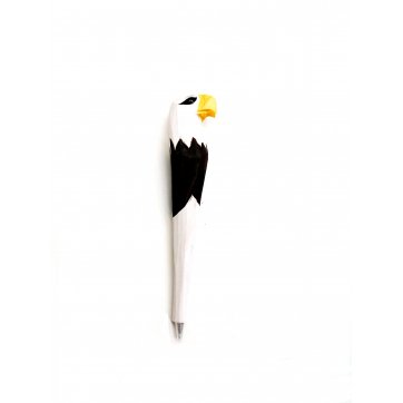 Wooden Art ξύλινο στυλό αετός (λευκός)